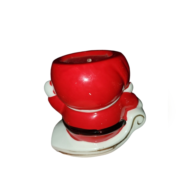 Vintage ceramic Santa with candle inside - Picture 2 of 2